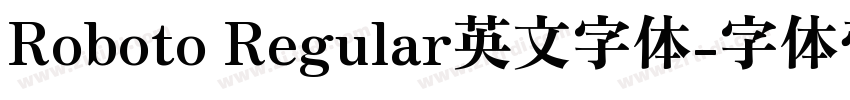 Roboto Regular英文字体字体转换